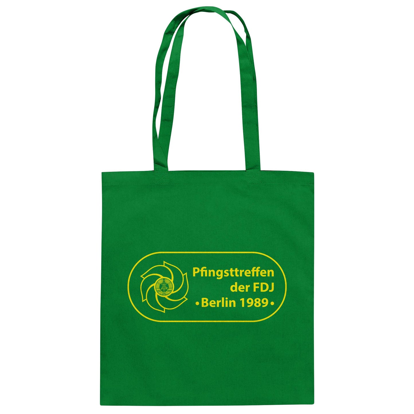 DDR Ostalgie Baumwolltasche • PFINGSTTREFFEN DER FDJ, BERLIN 1989