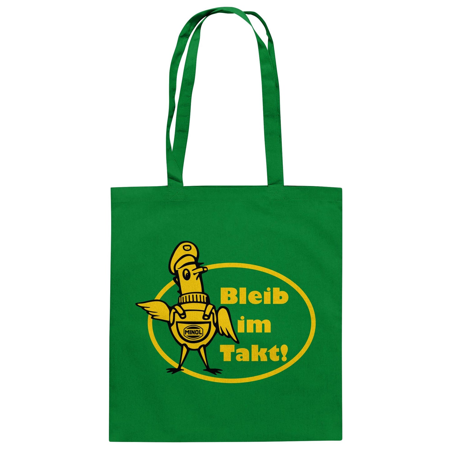 DDR Ostalgie Baumwolltasche • MINOL - BLEIB IM TAKT