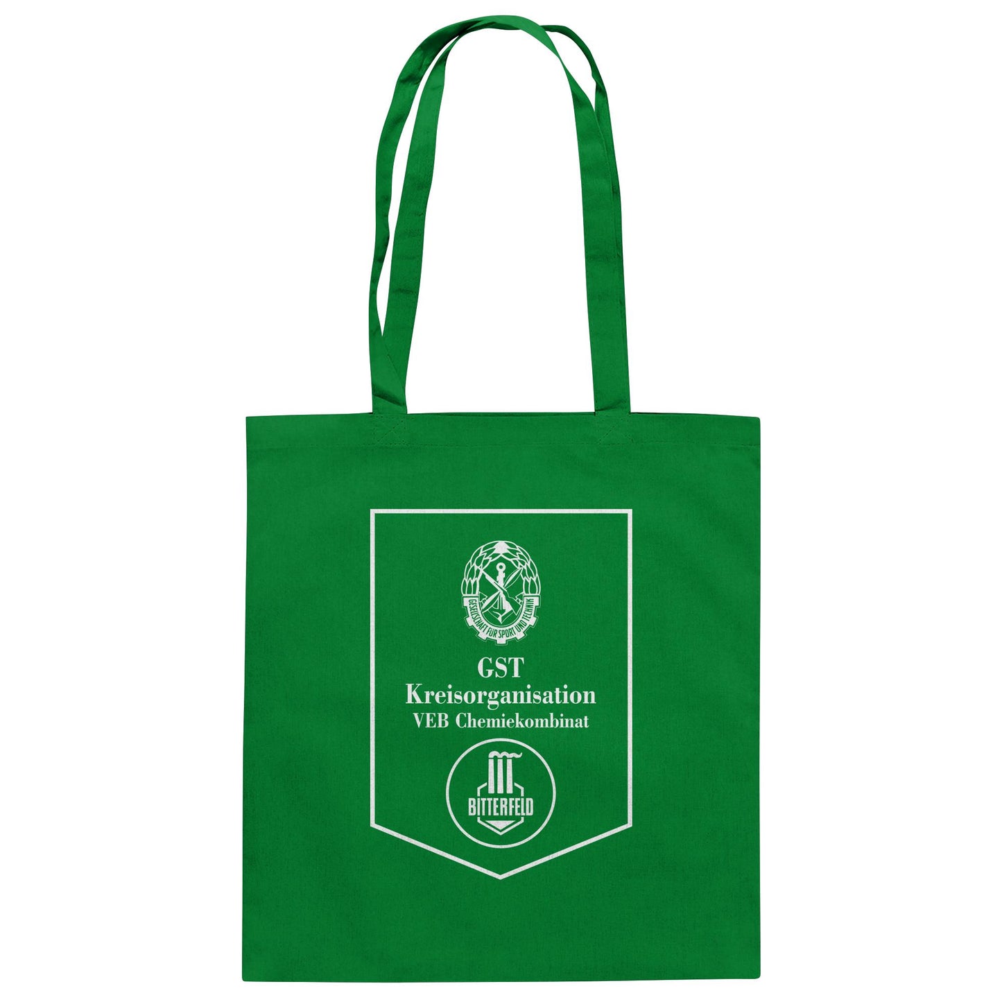 DDR Ostalgie Baumwolltasche • GST DES VEB CHEMIEKOMBINAT BITTERFELD