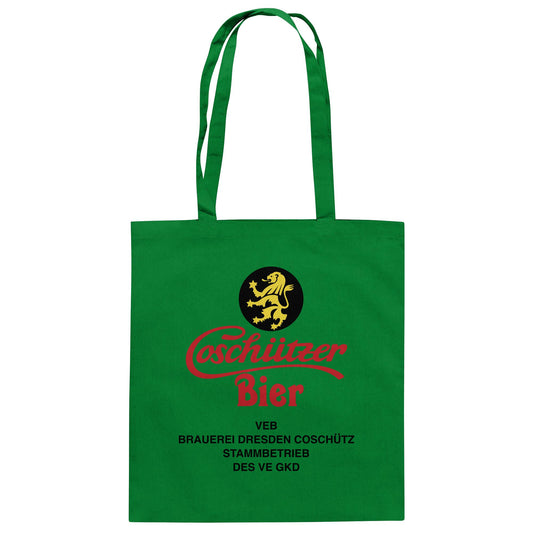 DDR Ostalgie Baumwolltasche • COSCHÜTZER BIER - VEB BRAUER DRESDEN