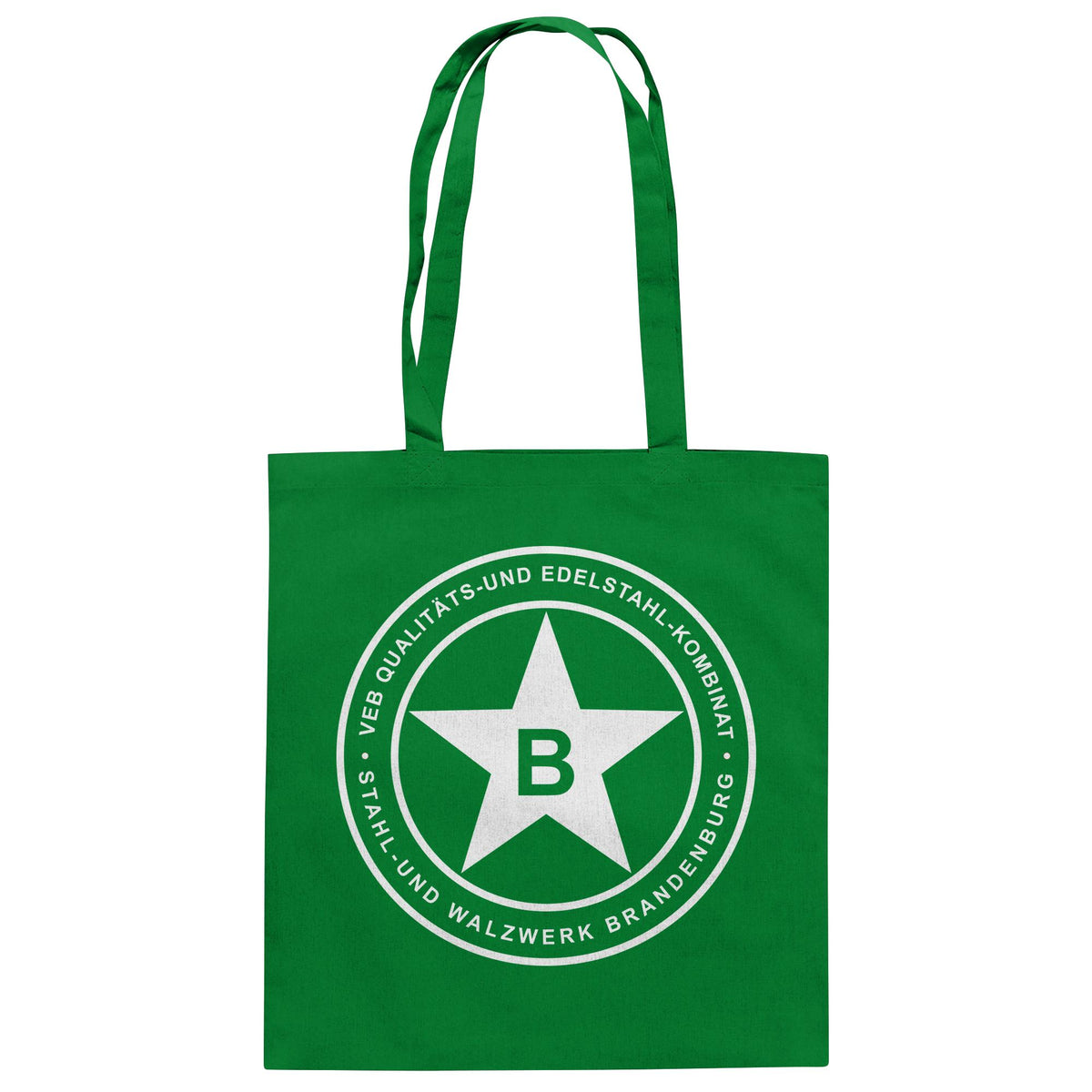 DDR Ostalgie Baumwolltasche • VEB QUALITÄTS- UND EDELSTAHL-KOMBINAT BRANDENBURG
