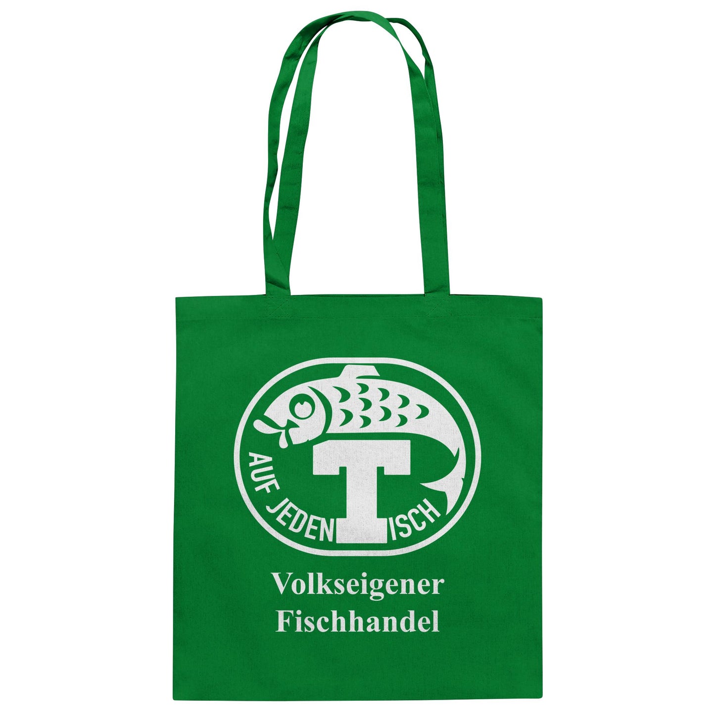 DDR Ostalgie Baumwolltasche • VEB VOLKSEIGENER FISCHHANDEL