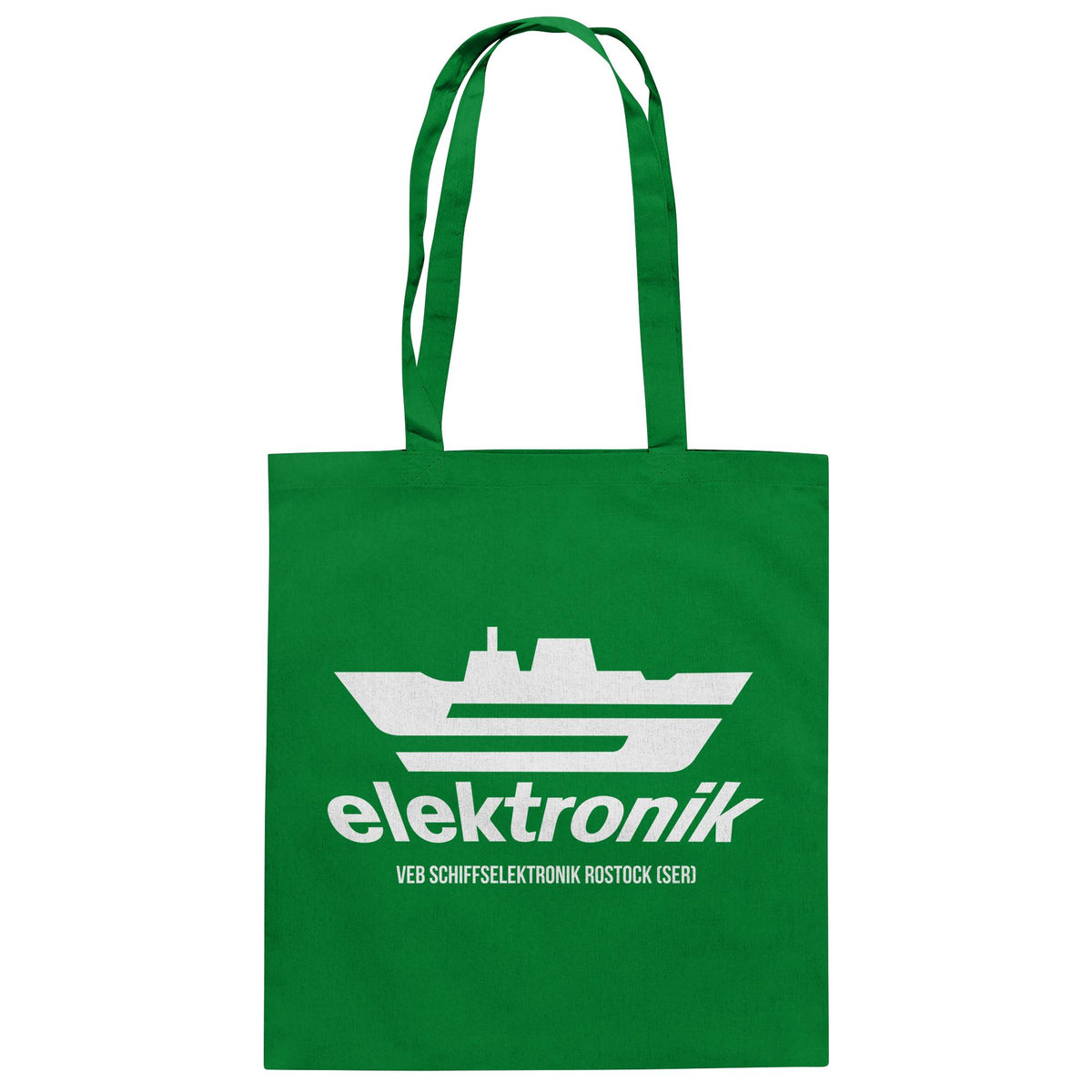 DDR Ostalgie Baumwolltasche • VEB SCHIFFSELEKTRONIK ROSTOCK