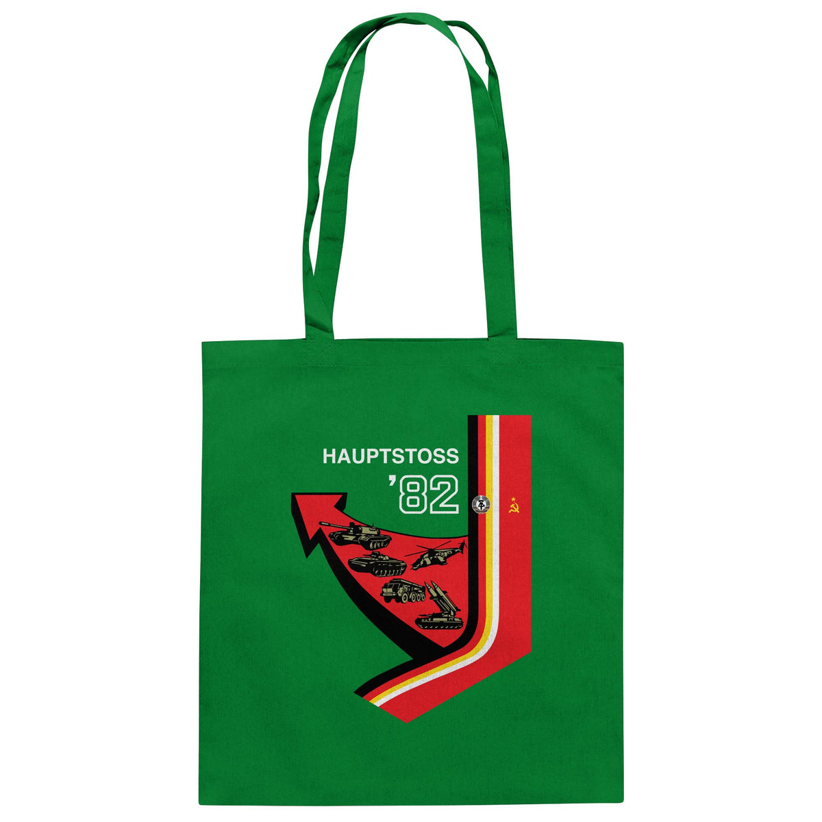 DDR Ostalgie Baumwolltasche • MANÖVER HAUPTSTOSS 1982 (ORIGINAL-PLAKAT)