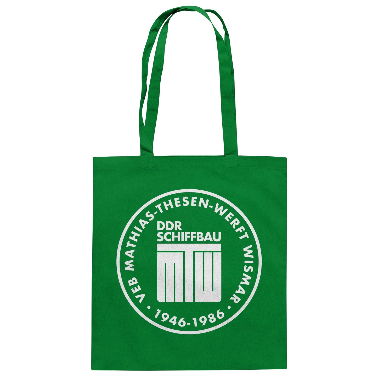 DDR Ostalgie Baumwolltasche • MATHIAS-THESEN-WERFT WISMAR
