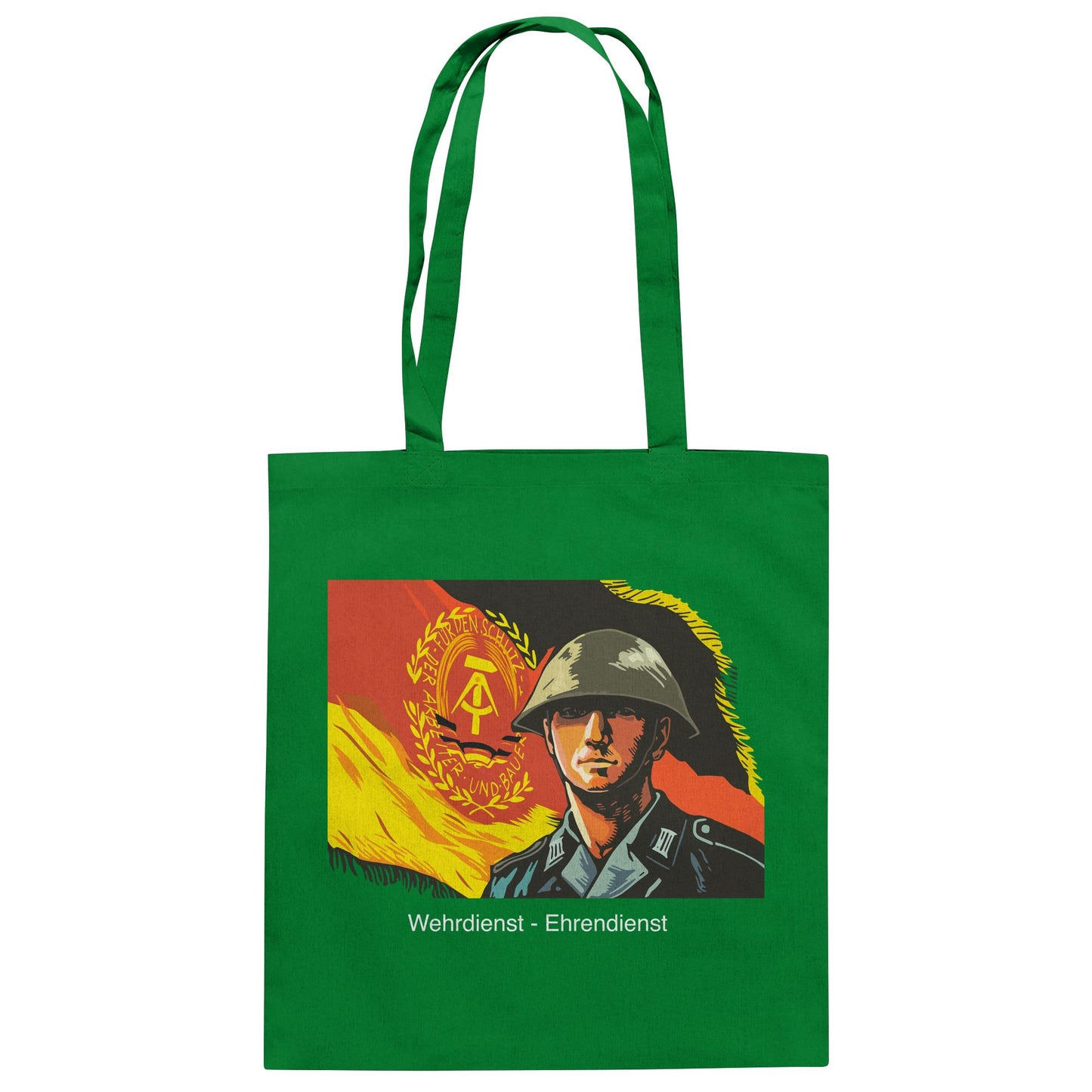 DDR Ostalgie Baumwolltasche • NVA WEHRDIENST - EHRENDIENST