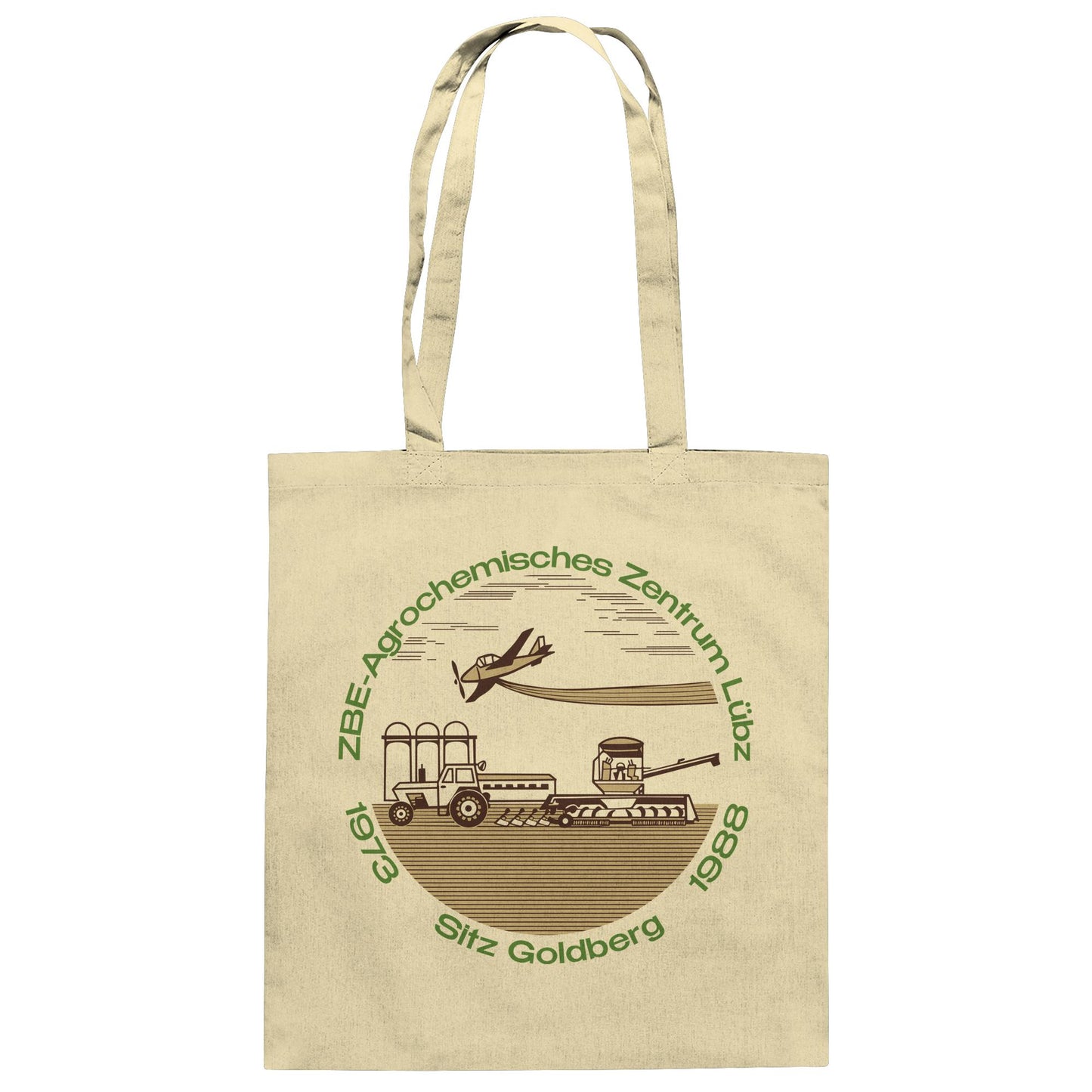 DDR Ostalgie Baumwolltasche • ZBE AGROCHEMISCHES ZENTRUM LÜBZ