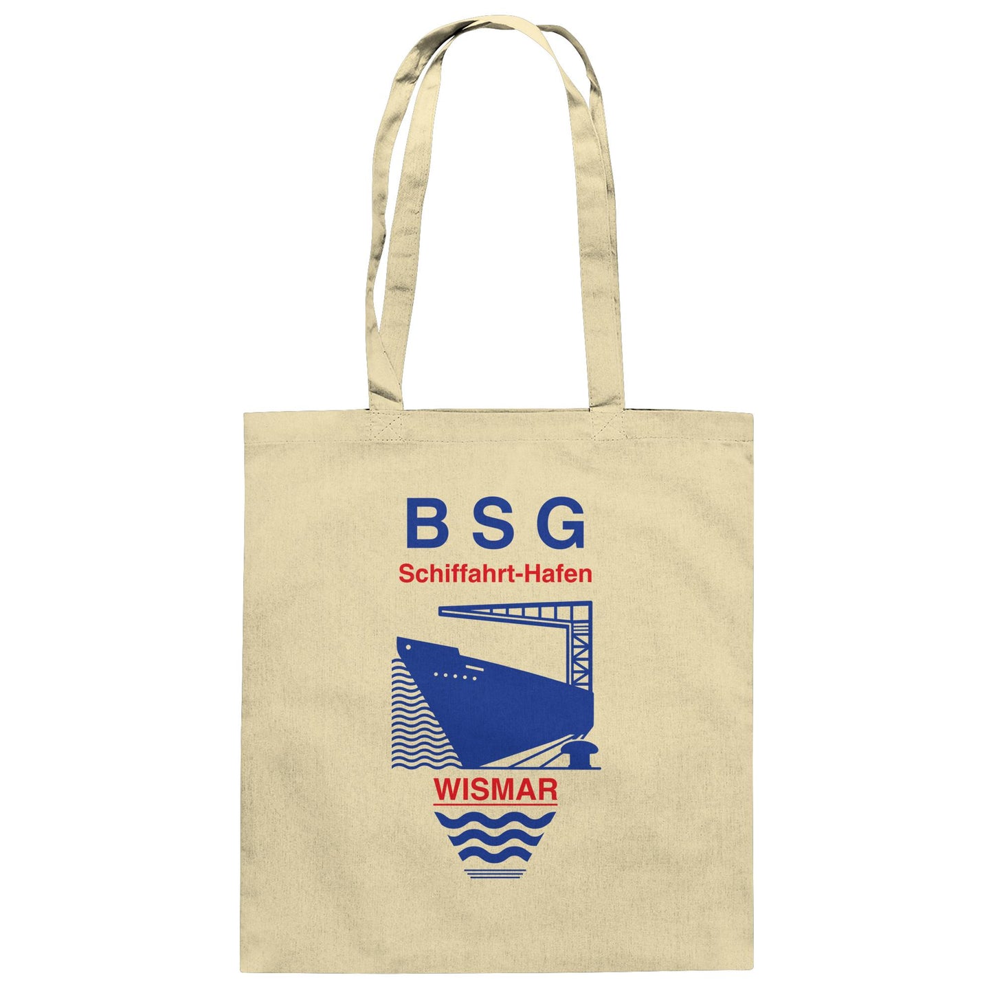 DDR Ostalgie Baumwolltasche • BSG SCHIFFAHRT HAFEN WISMAR