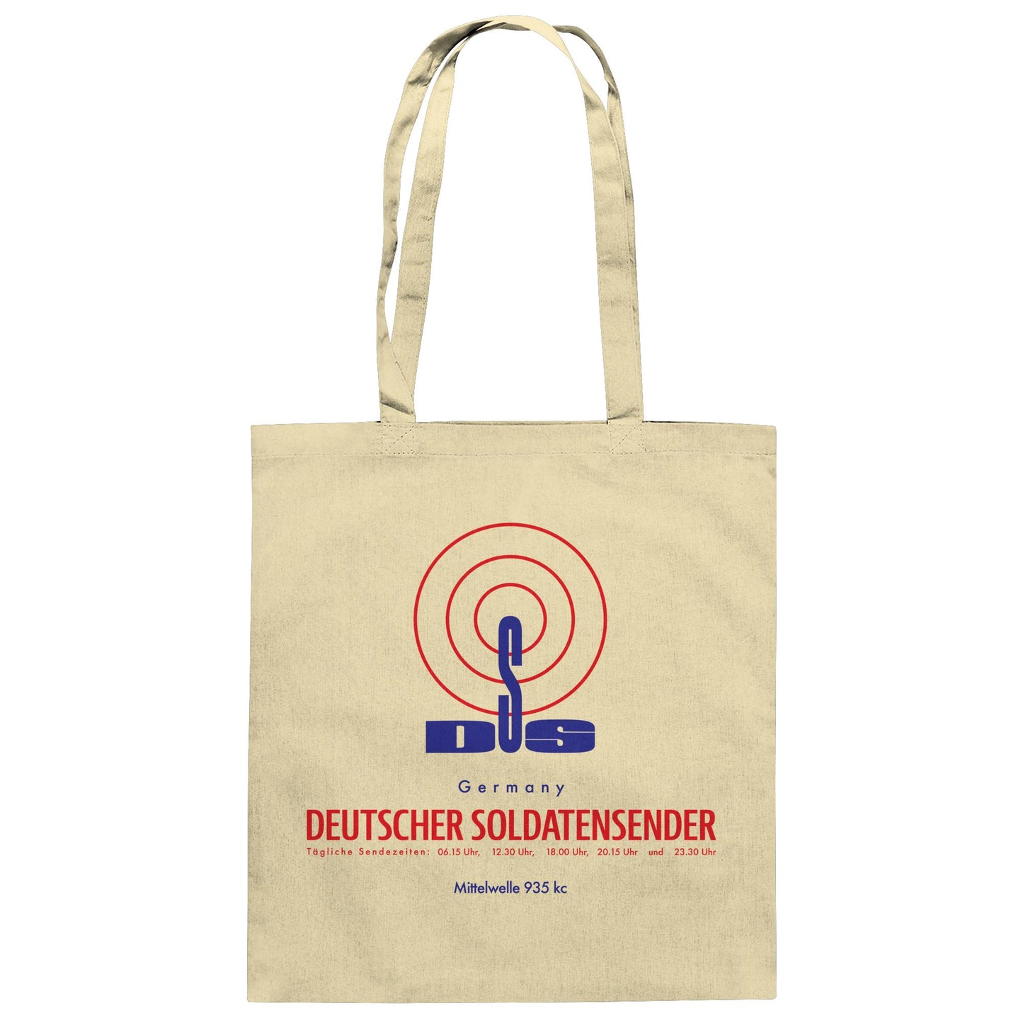 DDR Ostalgie Baumwolltasche • DEUTSCHER SOLDATENSENDER BERLIN