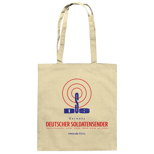 DDR Ostalgie Baumwolltasche • DEUTSCHER SOLDATENSENDER BERLIN