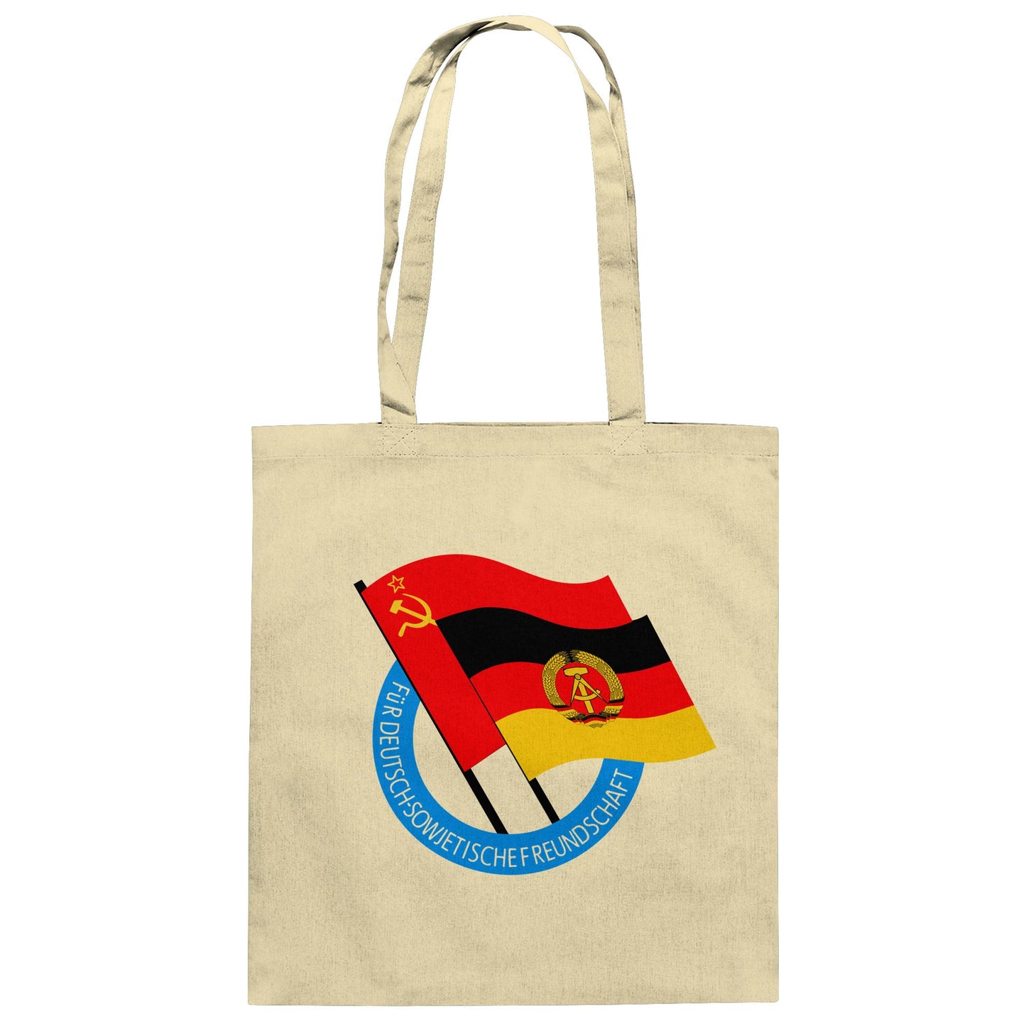 DDR Ostalgie Baumwolltasche • DEUTSCH SOWJETISCHE FREUNDSCHAFT