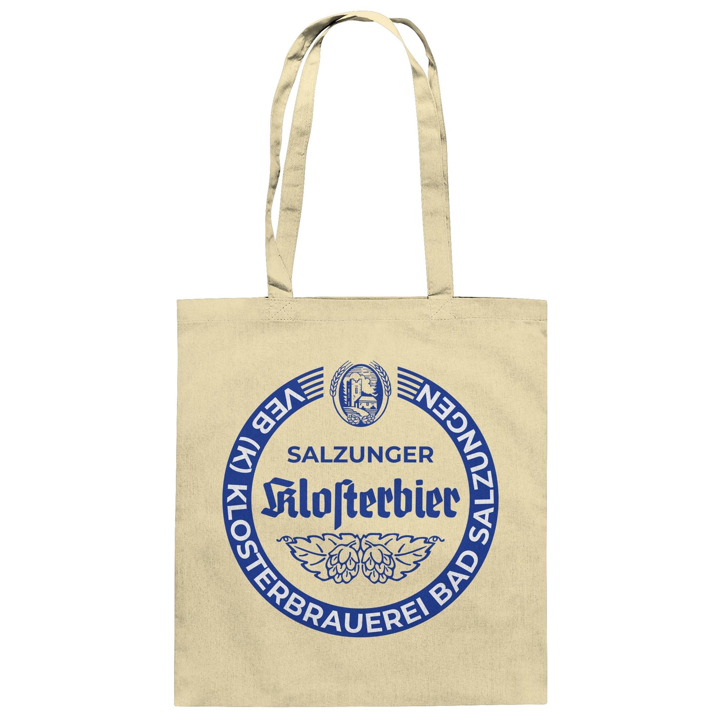 DDR Ostalgie Baumwolltasche • VEB KLOSTERBRAUEREI BIER BAD SALZUNGEN
