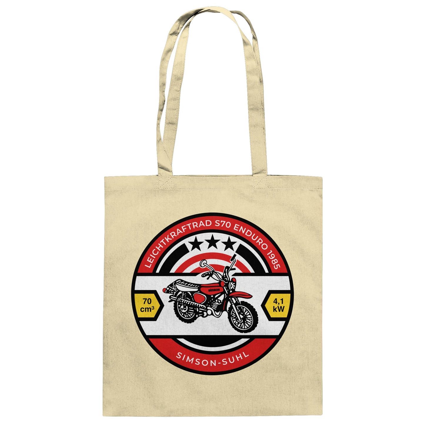 DDR Ostalgie Baumwolltasche • SIMSON S70 - ORIGINAL BIERDECKEL
