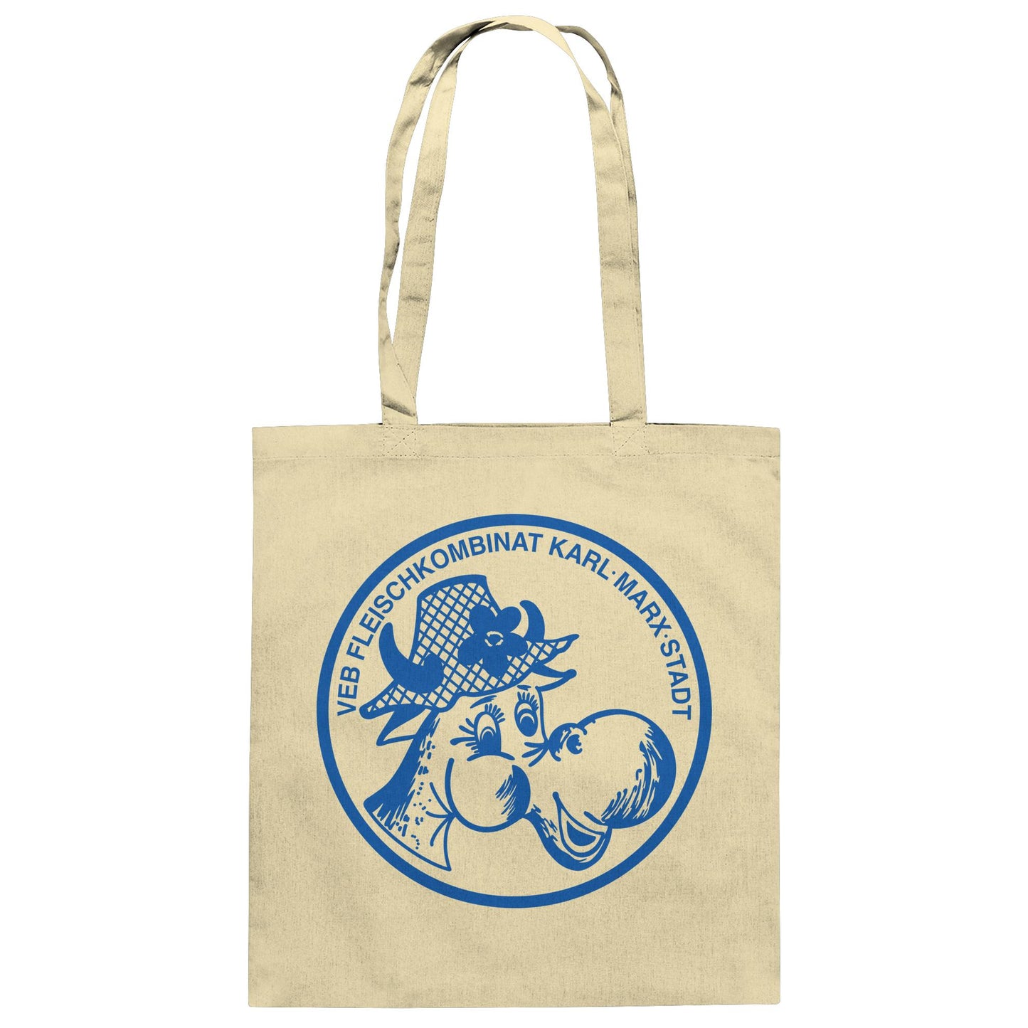 DDR Ostalgie Baumwolltasche • VEB FLEISCHKOMBINAT KARL-MARX-STADT