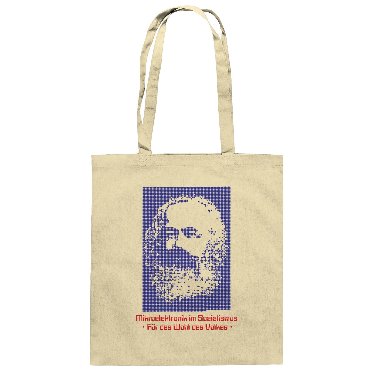 DDR Ostalgie Baumwolltasche • DDR MIKROELEKTRONIK FÜR DAS WOHL DES VOLKES (ORIGINAL POSTER)