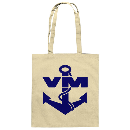 DDR Ostalgie Baumwolltasche • NVA EMBLEM - VOLKSMARINE SEESTREITKRÄFTE - BRUST