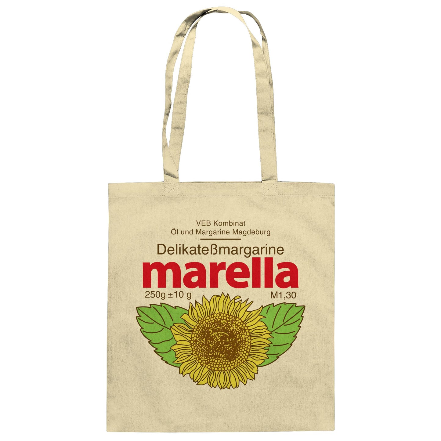 DDR Ostalgie Baumwolltasche • MARELLA MARGARINE - VEB KOMBINAT ÖL MAGDEBURG