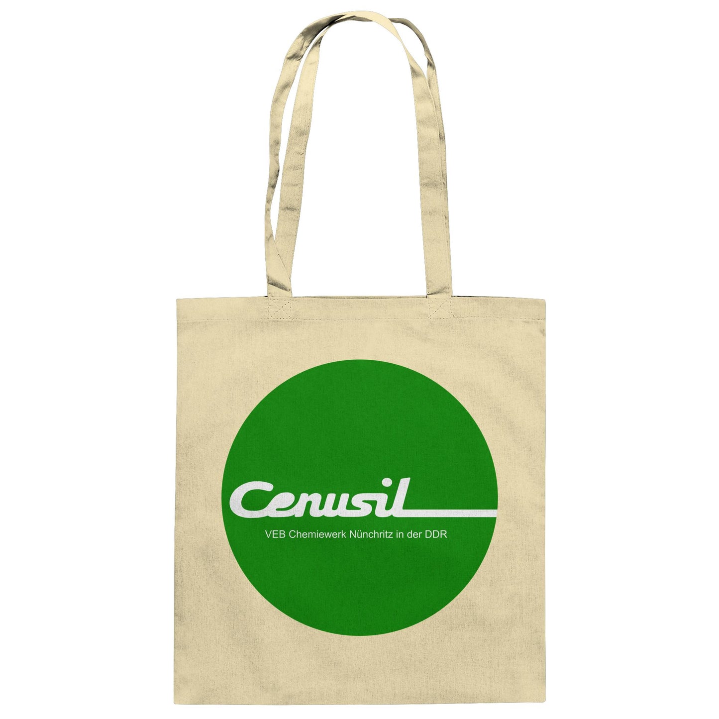 DDR Ostalgie Baumwolltasche • CENUSIL - VEB CHEMIE NÜNCHRITZ