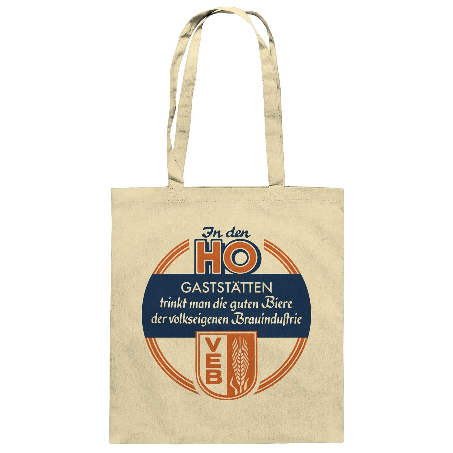 DDR Ostalgie Baumwolltasche • HO - VOLKSEIGENE BRAUINDUSTRIE
