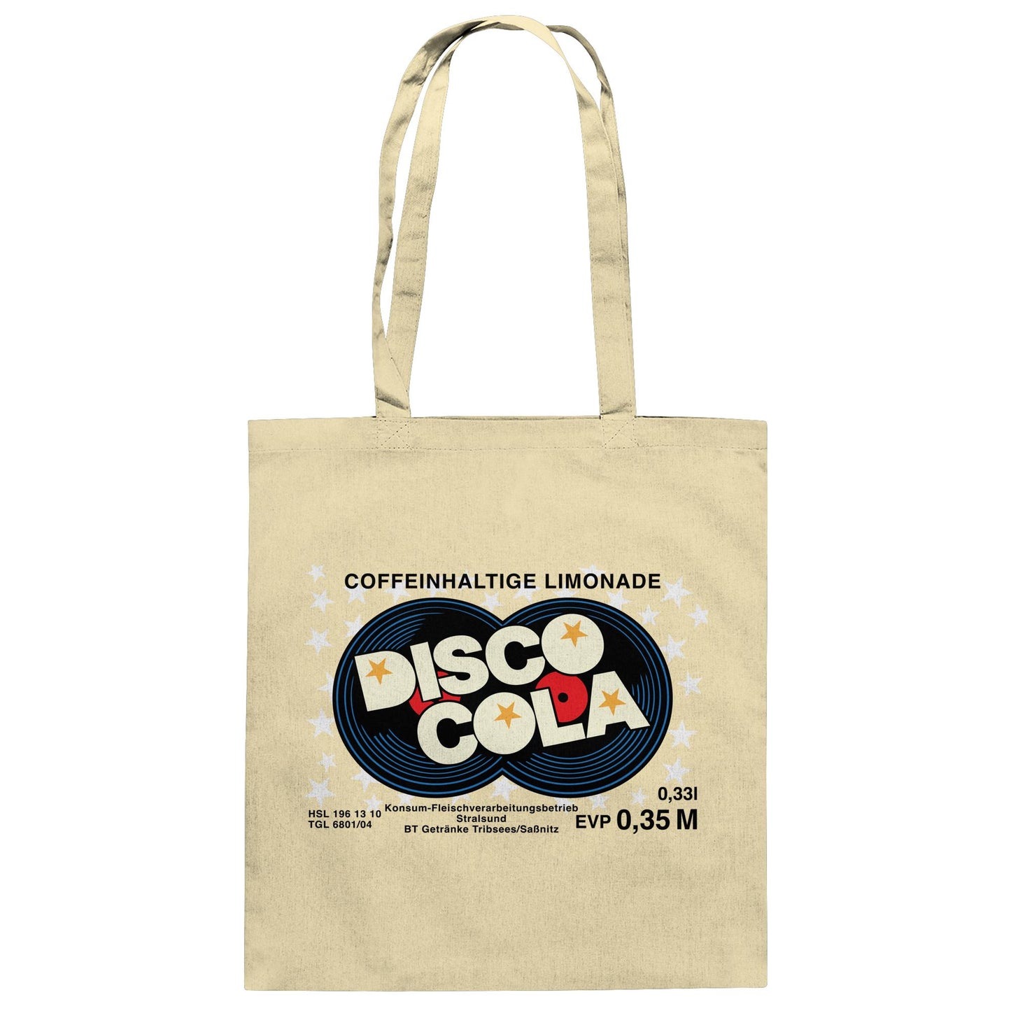 DDR Ostalgie Baumwolltasche • DISCO COLA - ORIGINAL ETIKETT