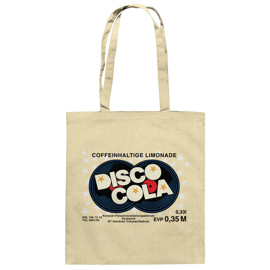 DDR Ostalgie Baumwolltasche • DISCO COLA - ORIGINAL ETIKETT