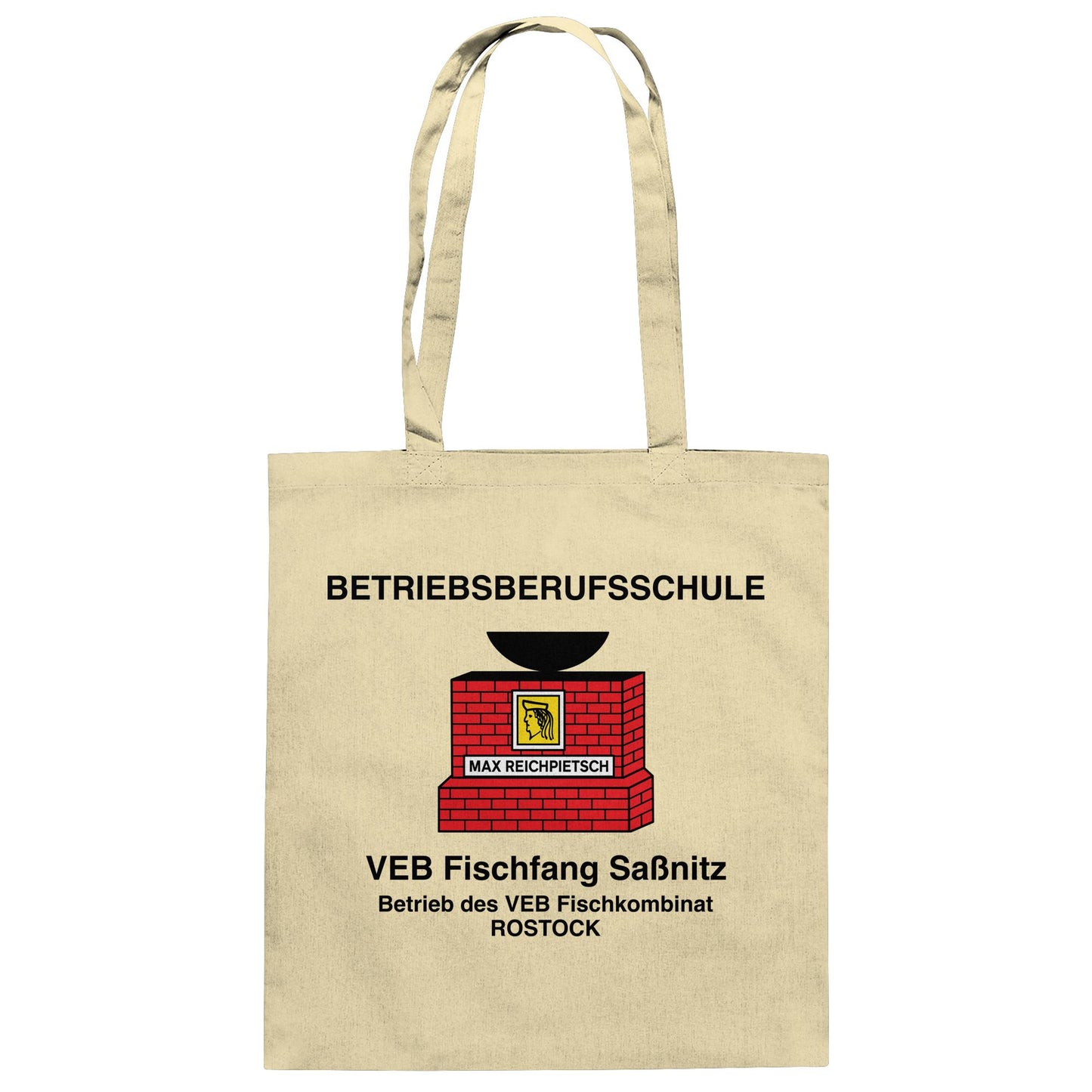 DDR Ostalgie Baumwolltasche • BETRIEBSBERUFSSCHULE MAX REICHPIETSCH