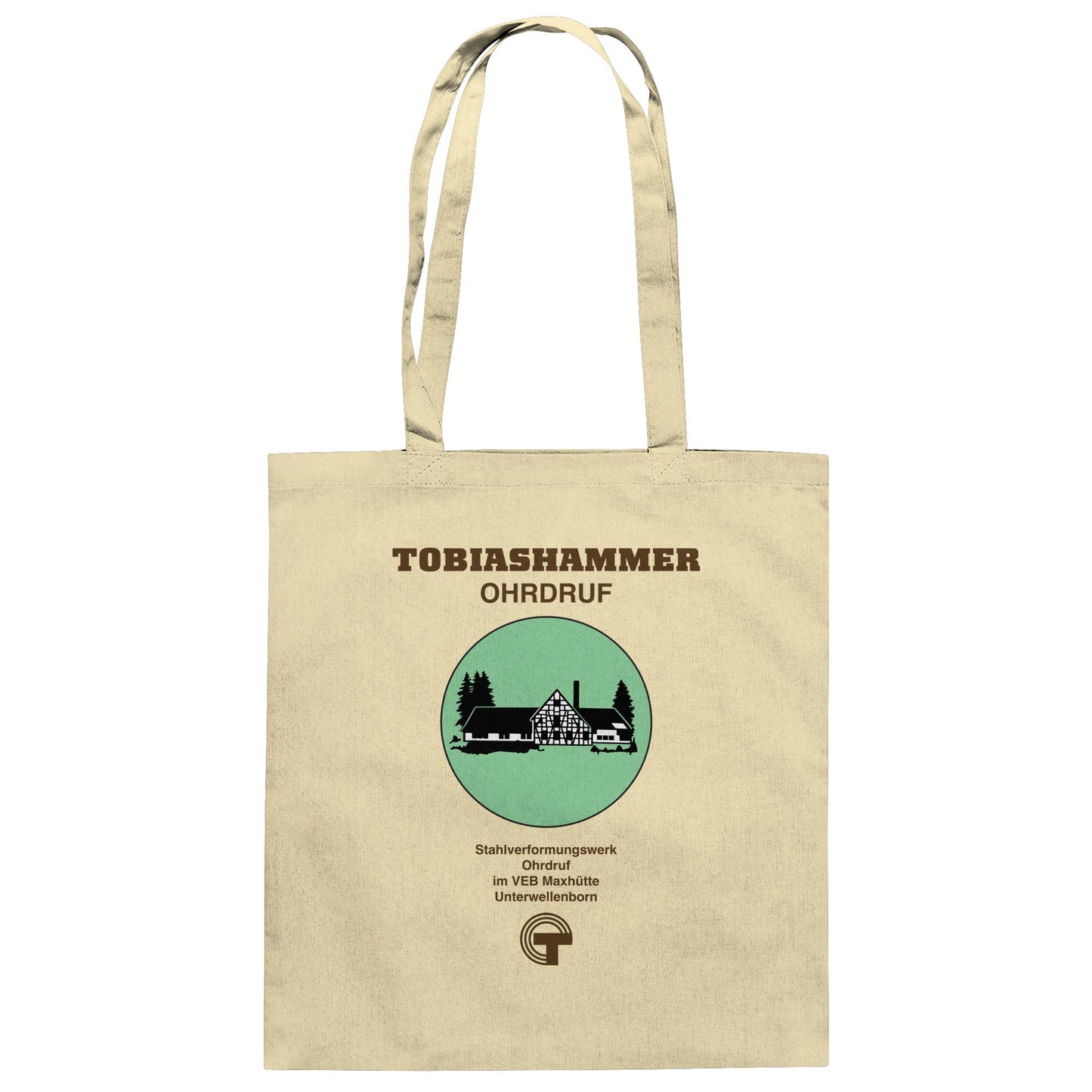 DDR Ostalgie Baumwolltasche • TOBIASHAMMER OHRDRUF - VEB MAXHÜTTE