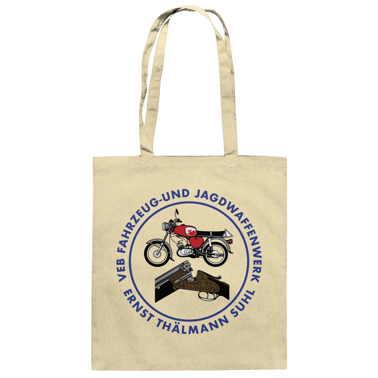 DDR Ostalgie Baumwolltasche • VEB SUHL ERNST-THÄLMANN-WERK (LOGO 1980ER)