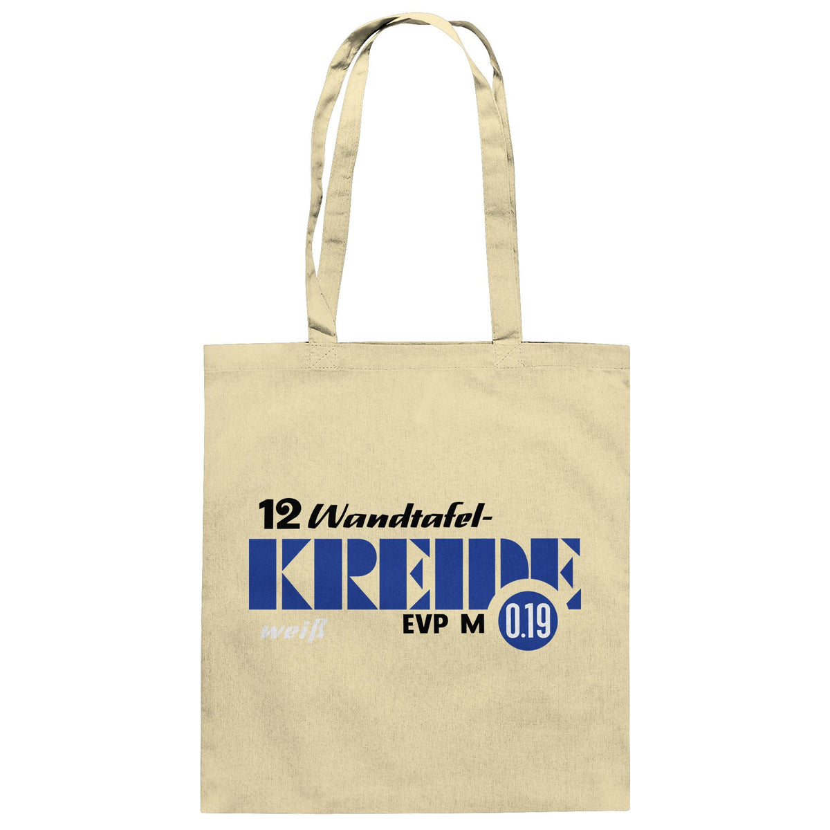 DDR Ostalgie Baumwolltasche • WANDTAFELKREIDE WEISS
