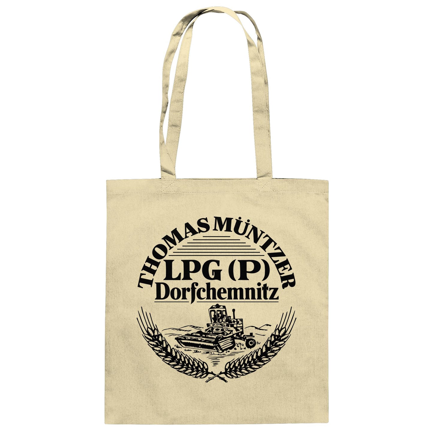 DDR Ostalgie Baumwolltasche • LPG THOMAS MÜNTZER DORFCHEMNITZ