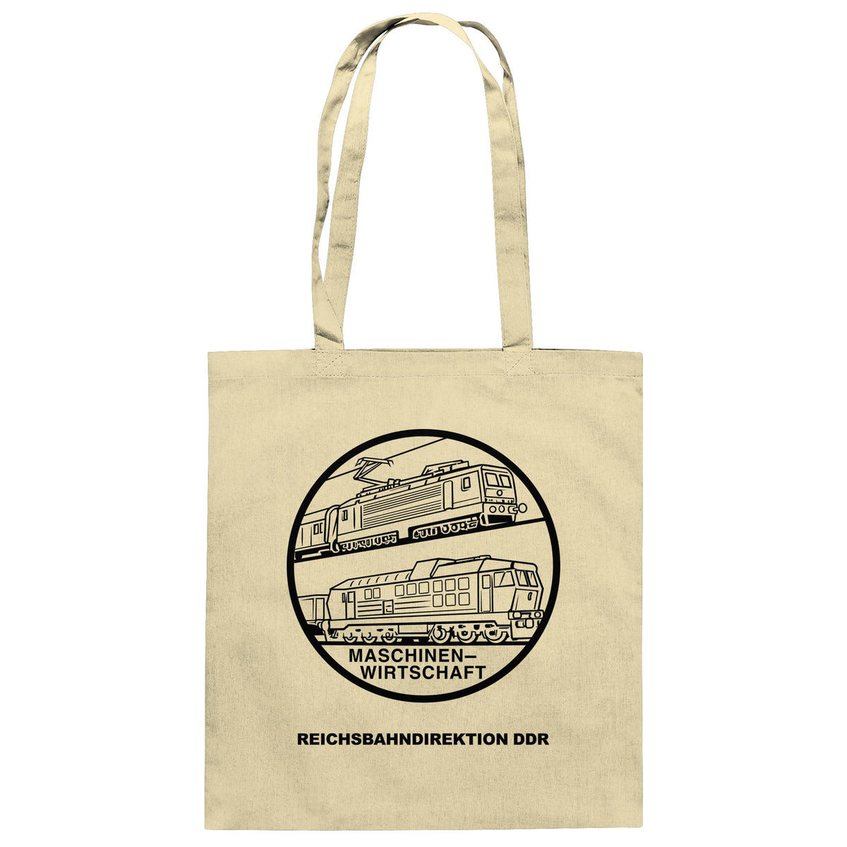 DDR Ostalgie Baumwolltasche • MASCHINENWIRTSCHAFT DR