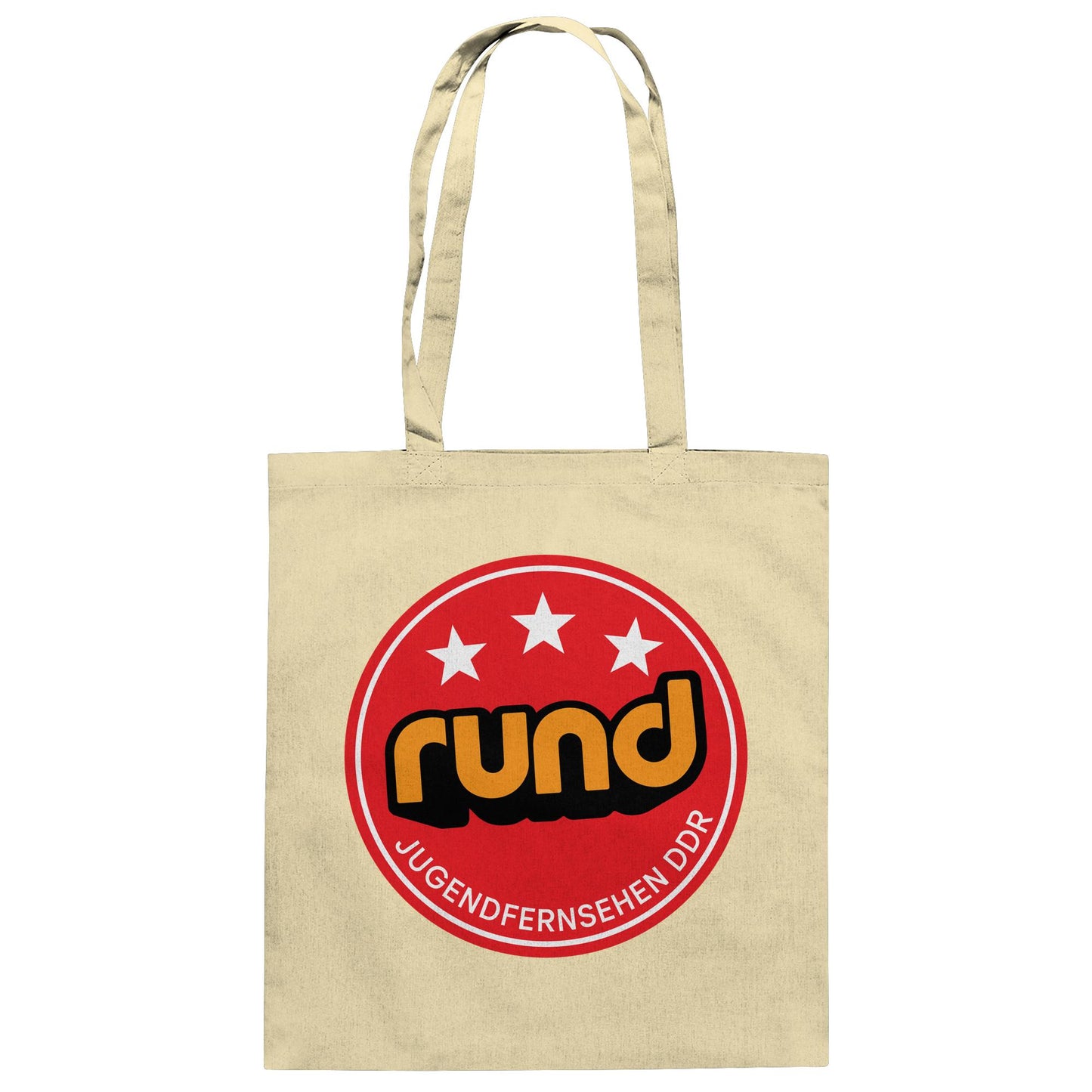 DDR Ostalgie Baumwolltasche • RUND - JUGENDFERNSEHEN DDR