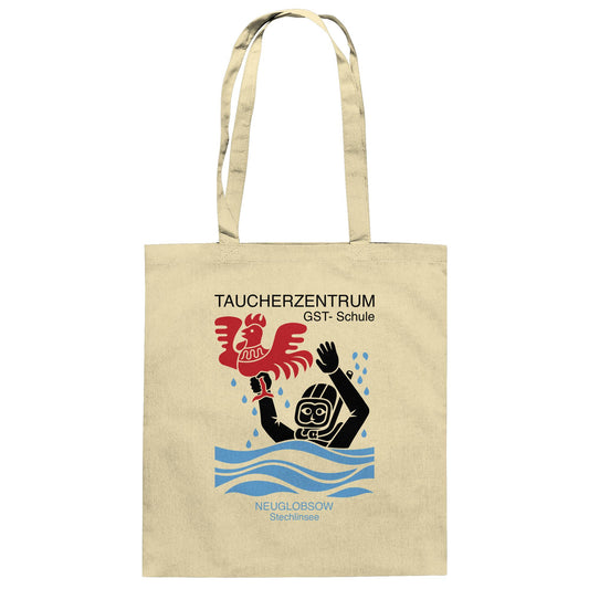 DDR Ostalgie Baumwolltasche • GST-TAUCHSCHULE NEUGLOBSOW STECHLINSEE