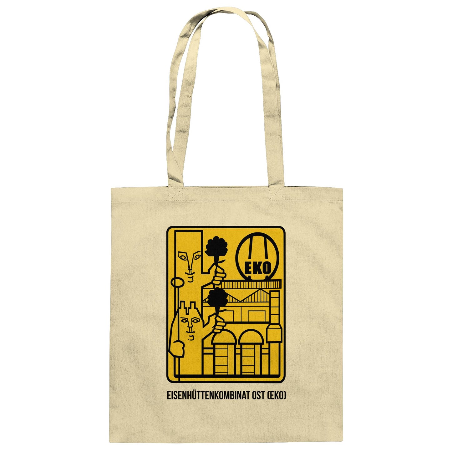 DDR Ostalgie Baumwolltasche • EISENHÜTTENKOMBINAT OST (EKO)