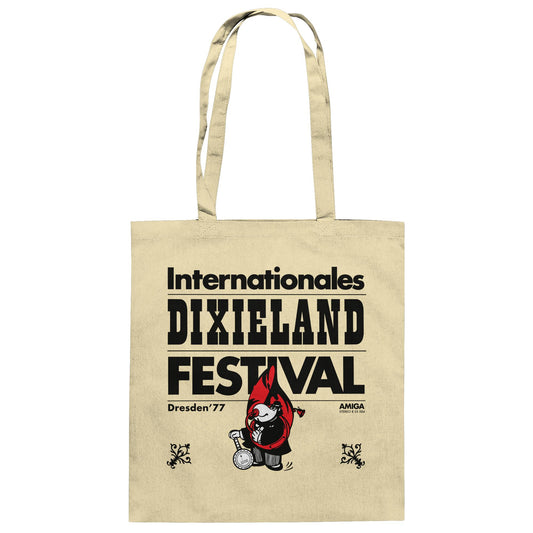 DDR Ostalgie Baumwolltasche • INTERNATIONALES DIXIELAND FESTIVAL DRESDEN 1977