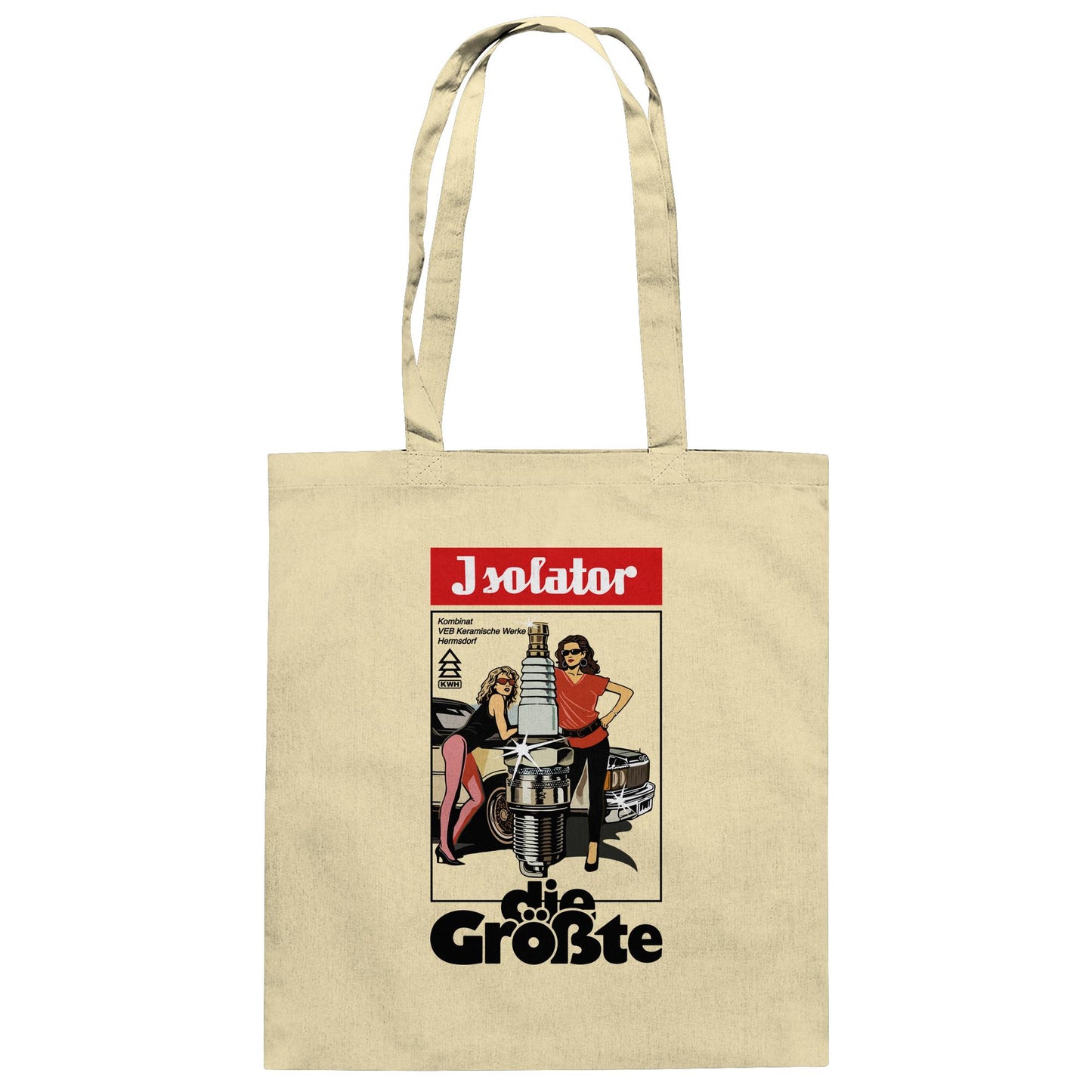 DDR Ostalgie Baumwolltasche • ISOLATOR - DIE GRÖSSTE (ORIGINAL POSTER)