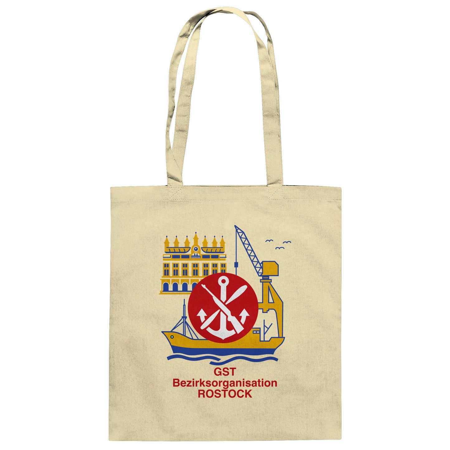 DDR Ostalgie Baumwolltasche • GST ROSTOCK