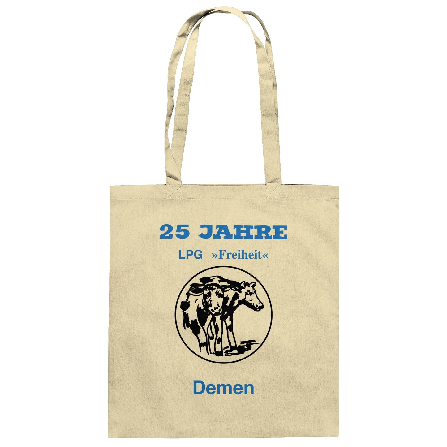 DDR Ostalgie Baumwolltasche • LPG FREIHEIT DEMEN (ORIGINAL WIMPEL)