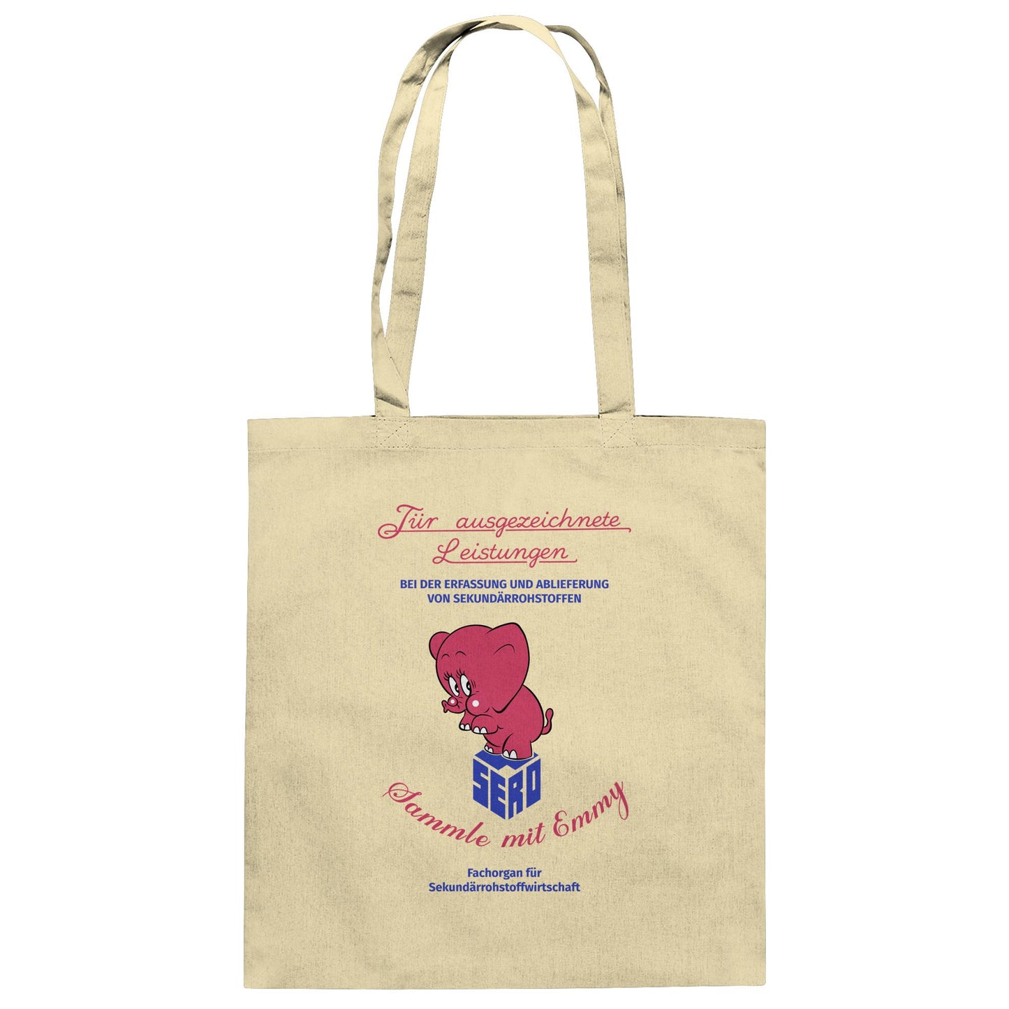 DDR Ostalgie Baumwolltasche • FÜR AUSGEZEICHNETE LEISTUNGEN - SERO EMMY (ORIGINAL-WIMPEL)