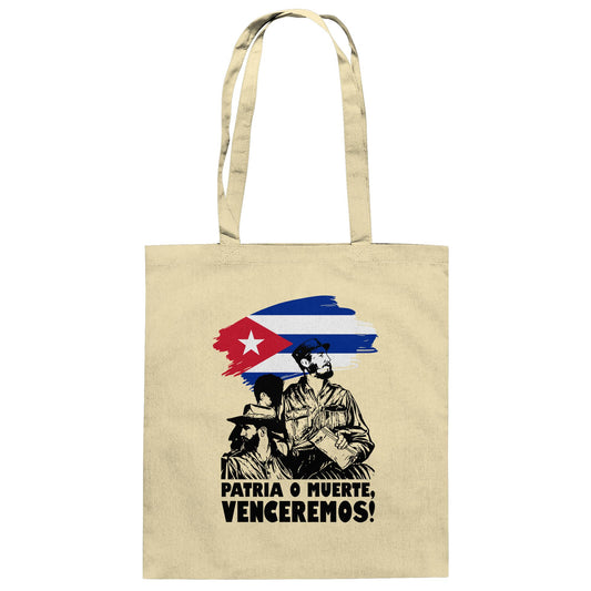 DDR Ostalgie Baumwolltasche • KUBA - PATRIA O MUERTE, VENCEREMOS! (ORIGINAL PLAKAT)