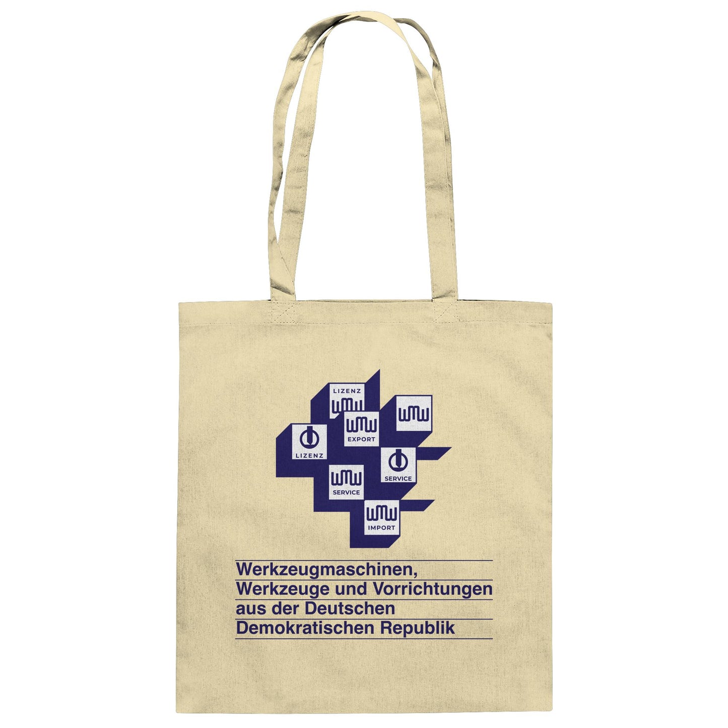 DDR Ostalgie Baumwolltasche • WMW WERKZEUGMASCHINEN DER DDR