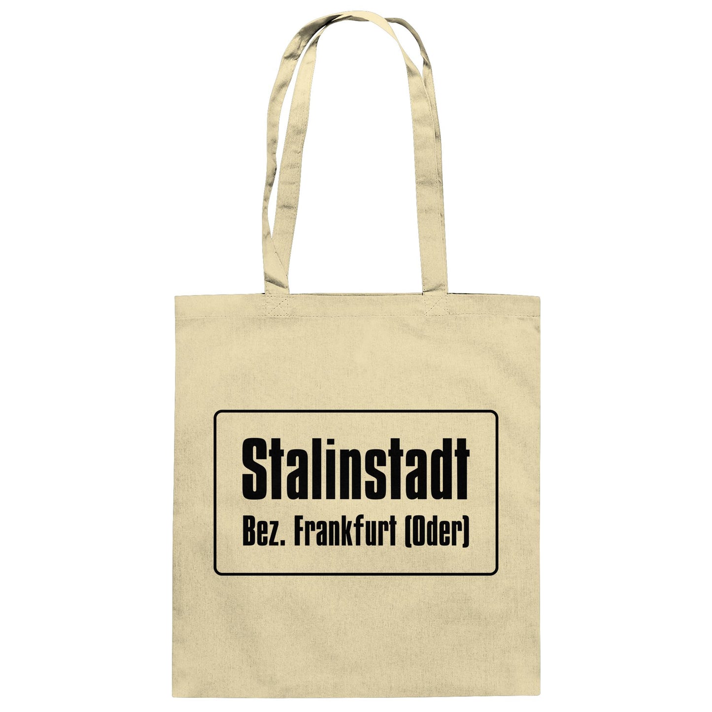 DDR Ostalgie Baumwolltasche • STALINSTADT - EISENHÜTTENKOMBINAT OST EKO (ORIGINAL-SCHILD)