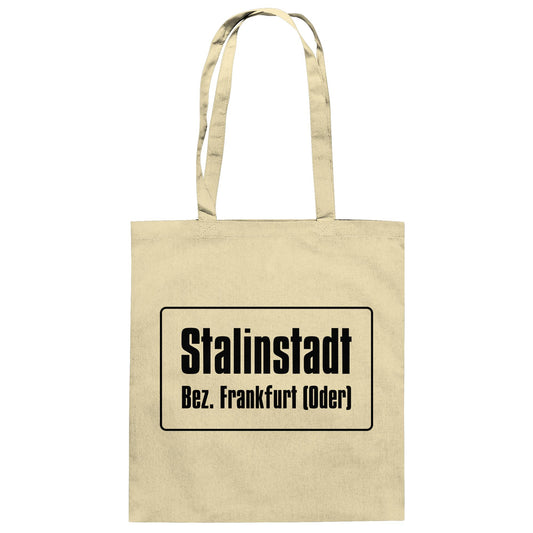 DDR Ostalgie Baumwolltasche • STALINSTADT - EISENHÜTTENKOMBINAT OST EKO (ORIGINAL-SCHILD)