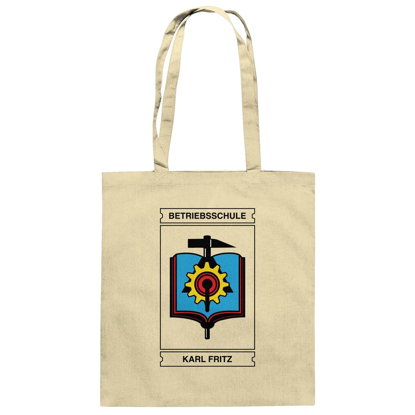 DDR Ostalgie Baumwolltasche • BETRIEBSSCHULE KARL FRITZ WISMAR