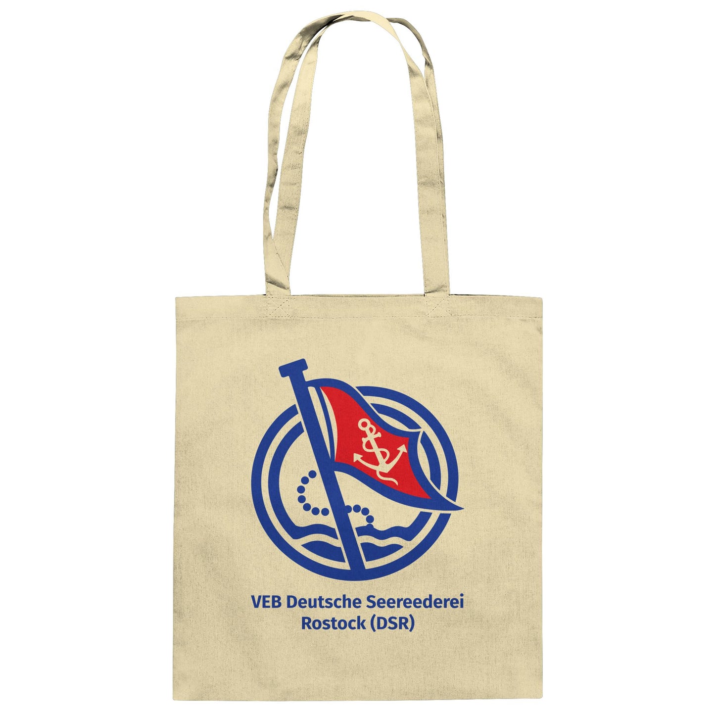 DDR Ostalgie Baumwolltasche • VEB DEUTSCHE SEEREEDEREI ROSTOCK (DSR)
