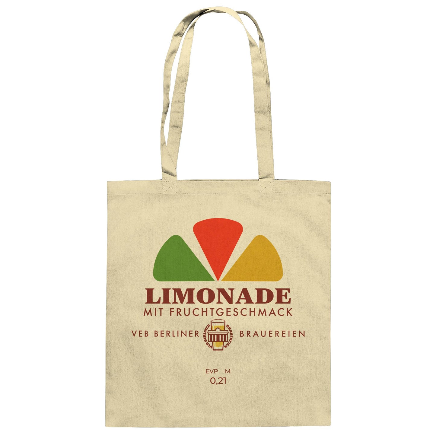 DDR Ostalgie Baumwolltasche • VEB BERLINER BRAUEREIEN - LIMONADE