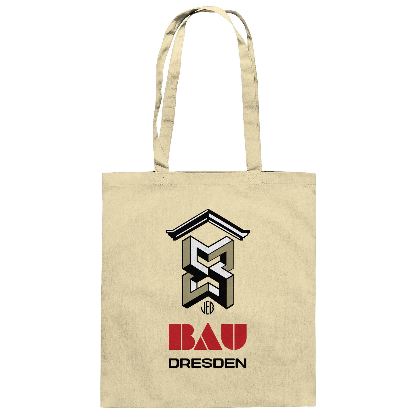 DDR Ostalgie Baumwolltasche • VEB BAU DRESDEN