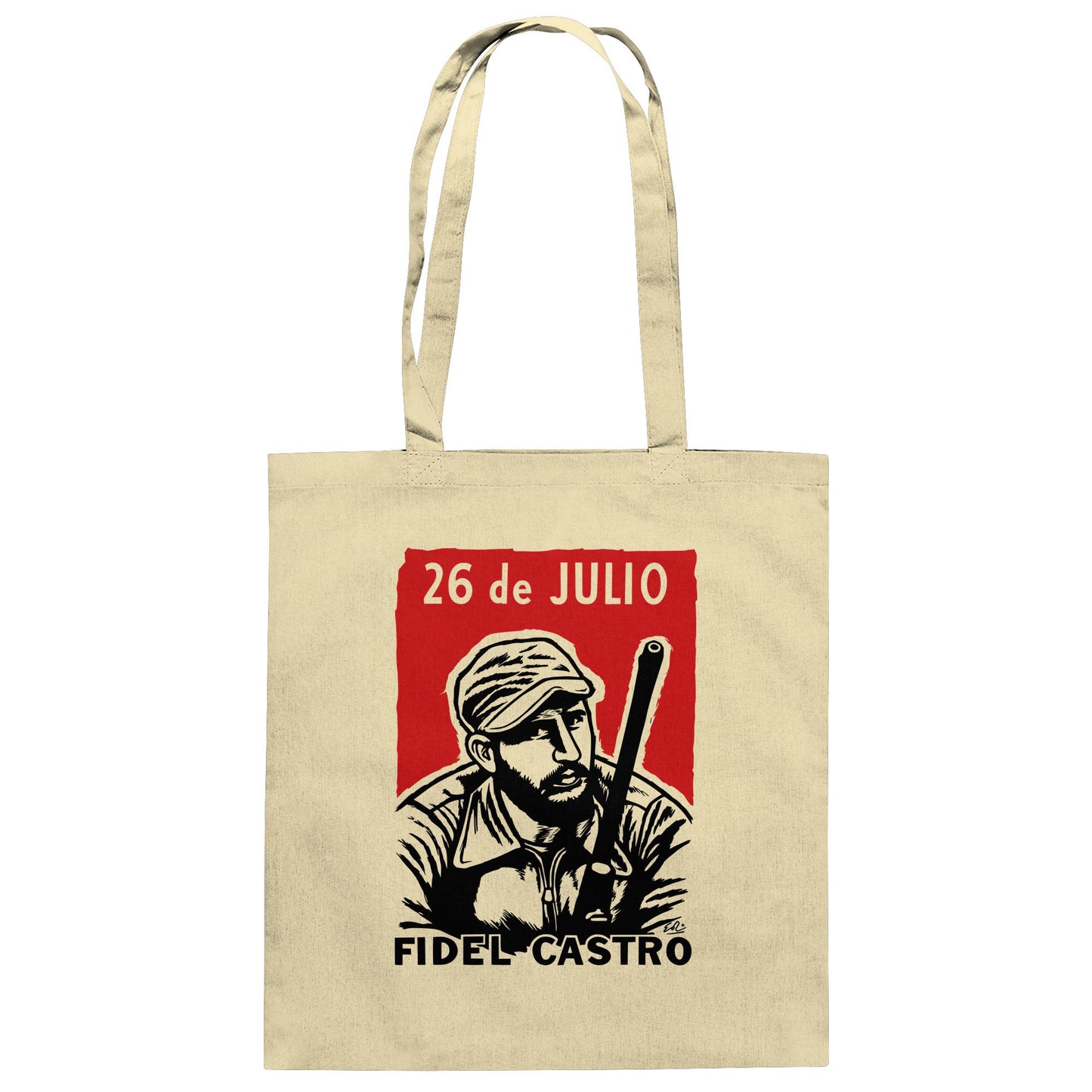 DDR Ostalgie Baumwolltasche • FIDEL CASTRO - BEWEGUNG DES 26. JULI