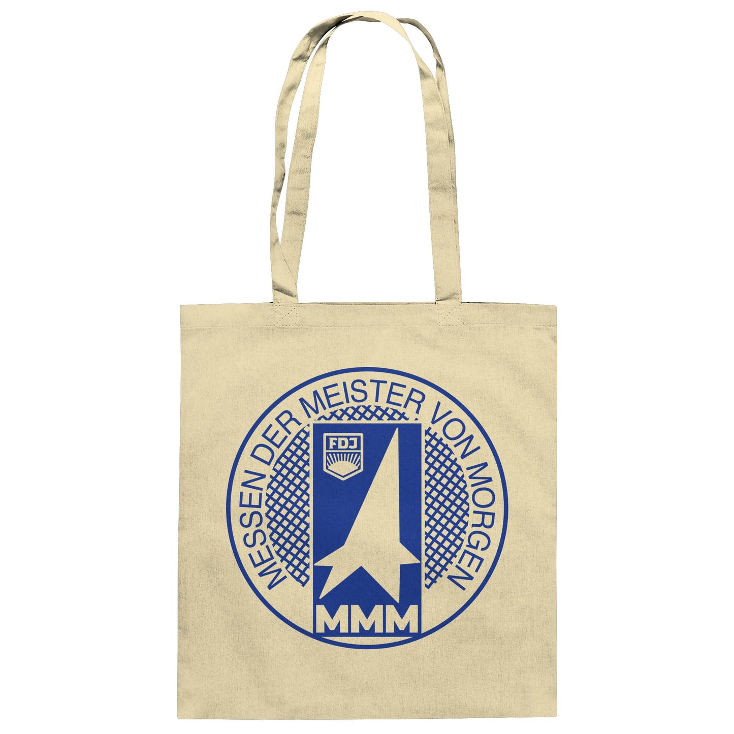 DDR Ostalgie Baumwolltasche • MMM - MESSEN DER MEISTER VON MORGEN (FDJ)