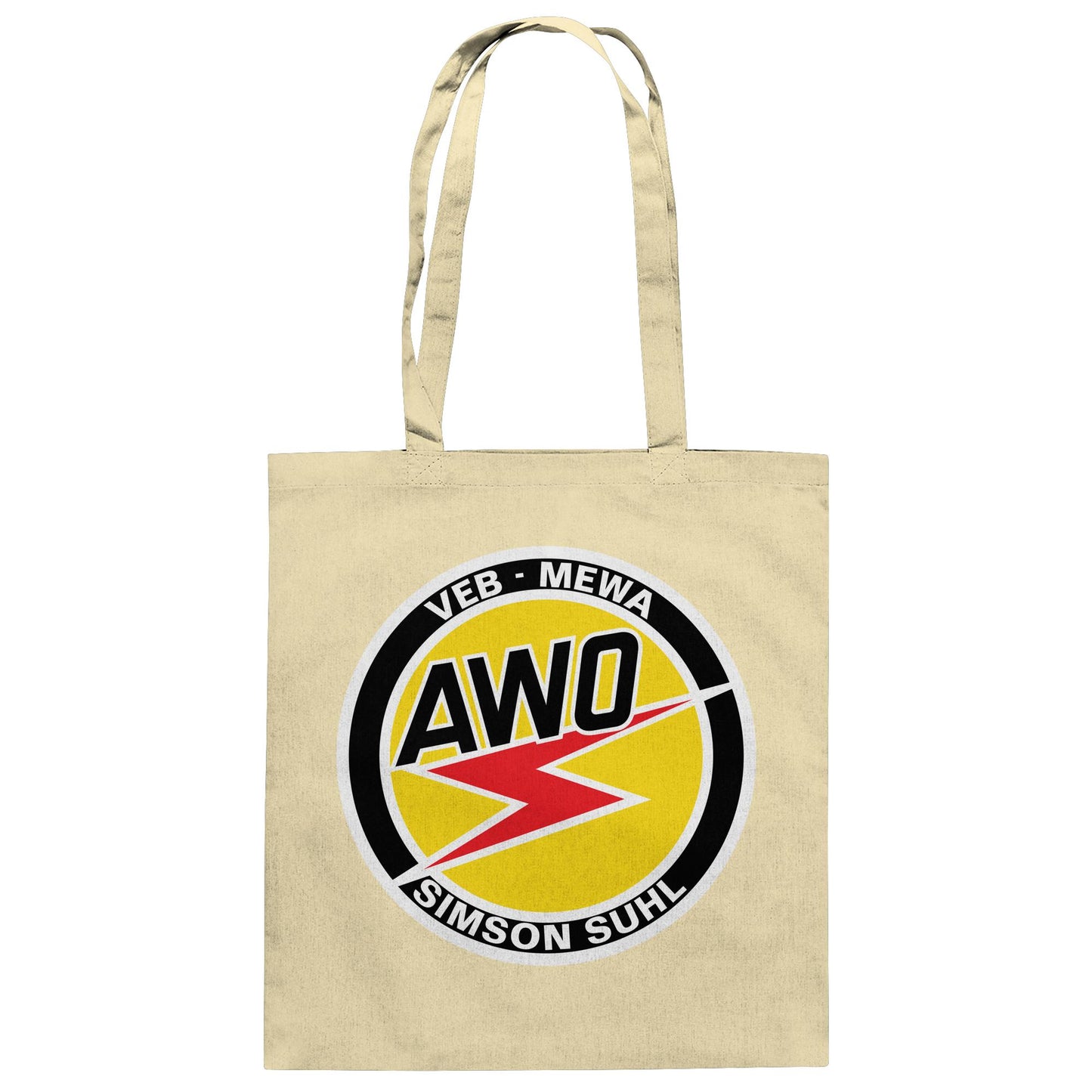DDR Ostalgie Baumwolltasche • VEB MEWA - AWO, SIMSON SUHL